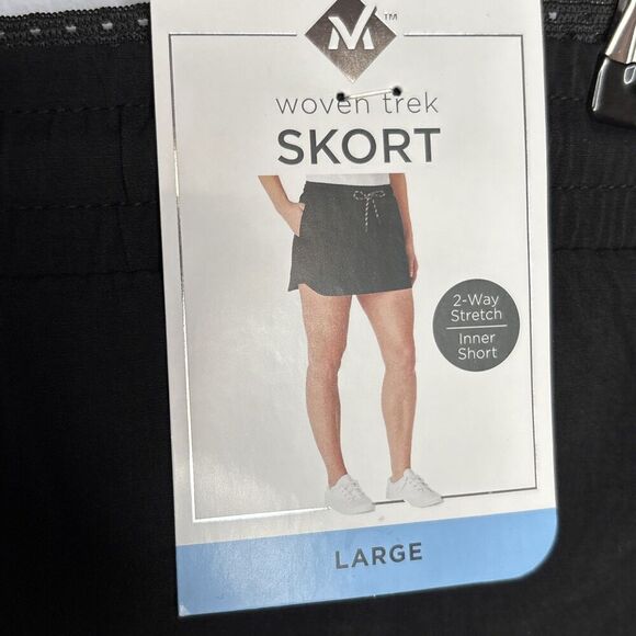 Member's Mark Woven Trek Size L black Skort Brand New With Tags - Picture 6 of 11